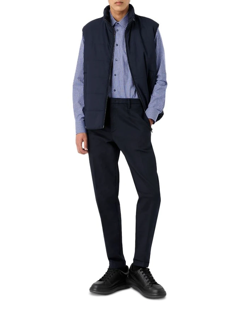 Cotton Stretch Pleated Pants
