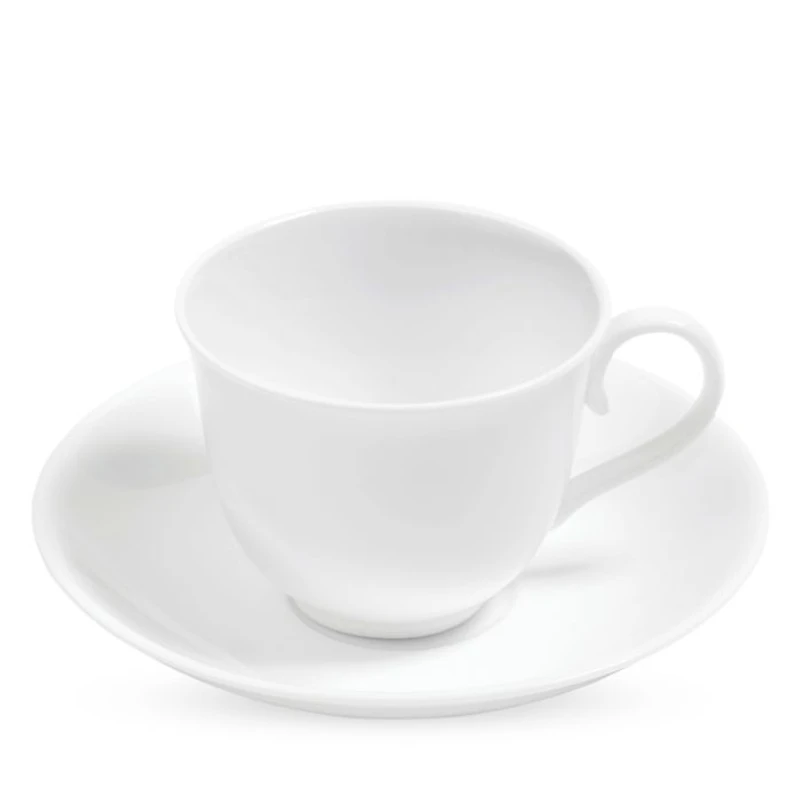 White Teacup & Tea Saucer