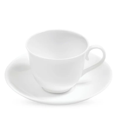 White Teacup & Tea Saucer