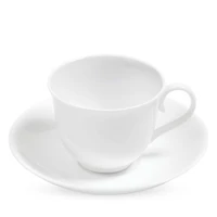 White Teacup & Tea Saucer