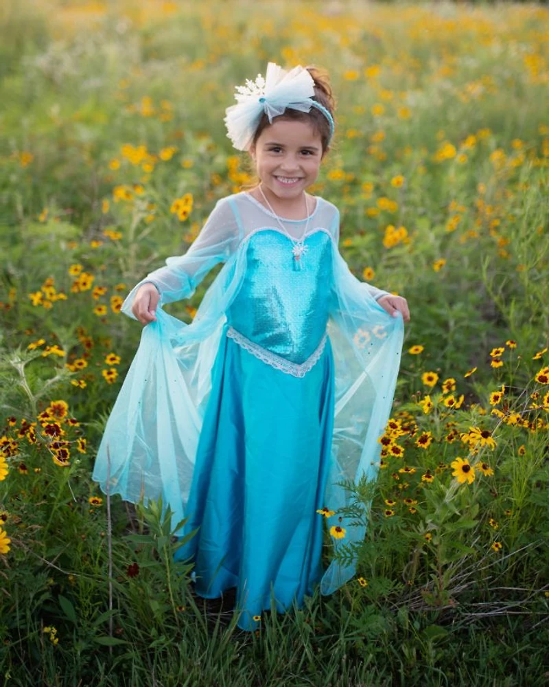 Ice Queen Dress with Cape Costume - Ages 3-6