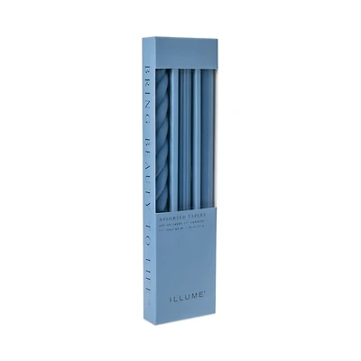 Assorted Blue Candle Tapers 3-Pack, 7.65 oz.