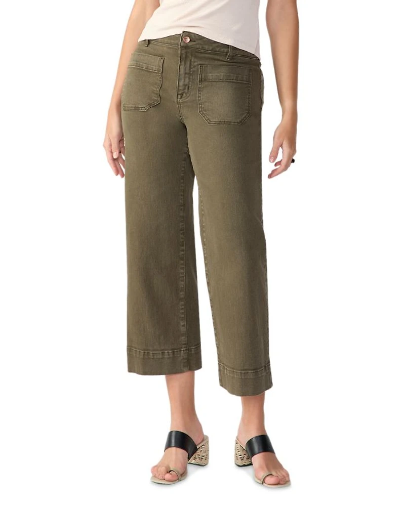The Marine Cropped Wide Leg Pants