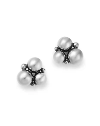 Georg Jensen Sterling Silver Moonlight Grapes Ball Cluster Stud Earrings