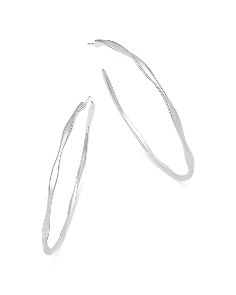 Ippolita Sterling Silver #4 Hoop Earrings