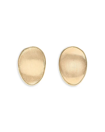 Marco Bicego 18K Yellow Gold Lunaria Oval Stud Earrings