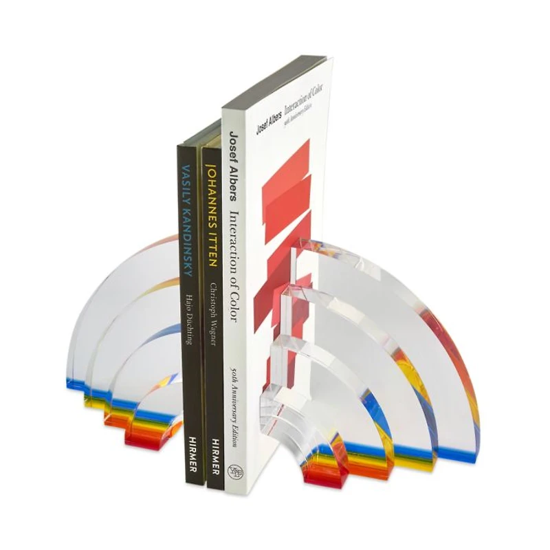 Lucite Bookends, Set of 2