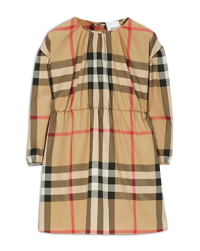Girls' Check Stretch Savannah Dress - Little Kid, Big Kid