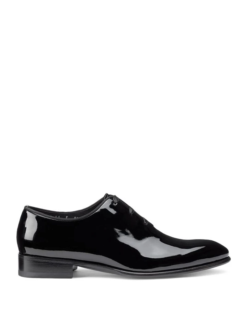 Men's Padova Wholecut Patent  Lace Up Formal Shoes