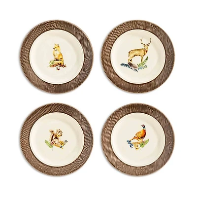 Forest Walk Cocktail Plate, Set of 4