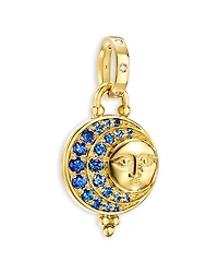 Temple St. Clair 18K Yellow Gold Sapphire & Diamond Eclipse Pendant