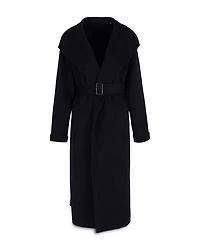 Fold Collar Belted Coat