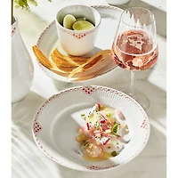 Coral Lace Oval Dish