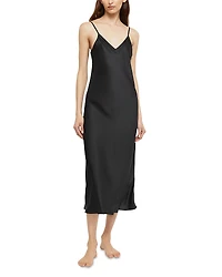 Ginia Silk Long V Neck Nite