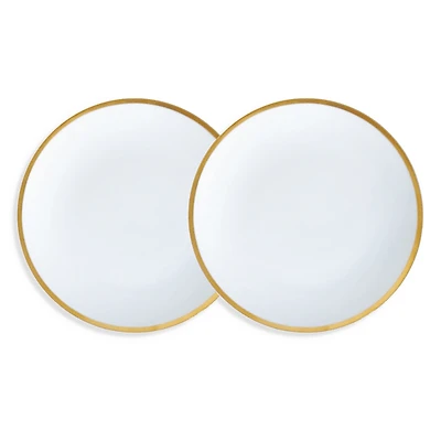 Twig New York Golden Edge 6 Canape Bread Plate, Set of 2