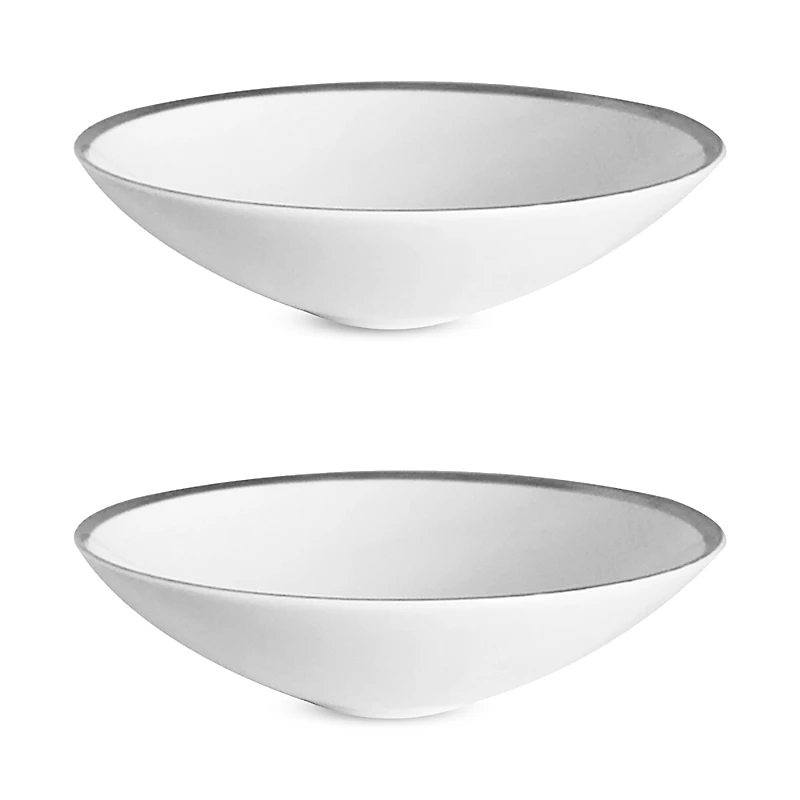 Twig New York Platinum Edge Soup/Pasta Bowl, Set of 2