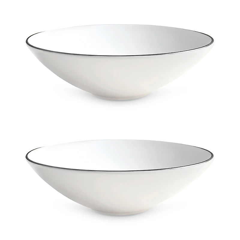 Twig New York Alex Platinum 8 Soup Pasta Bowl, Set of 2