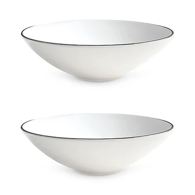Twig New York Alex Platinum 8 Soup Pasta Bowl, Set of 2