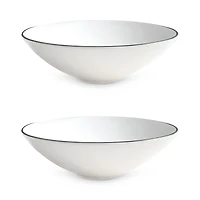 Twig New York Alex Platinum 8 Soup Pasta Bowl, Set of 2