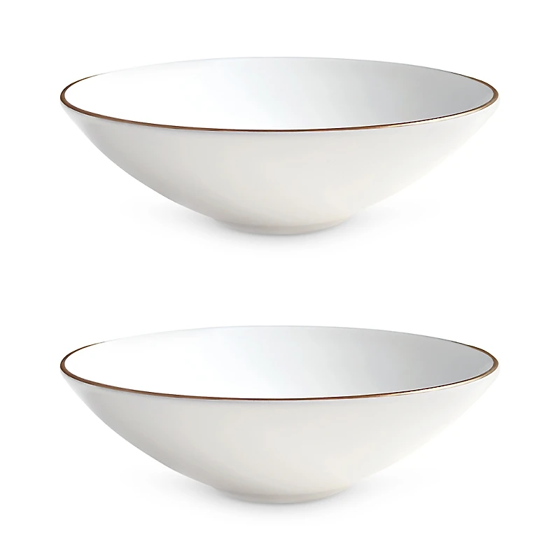 Twig New York Alex Gold 8 Soup Pasta Bowl, Set of 2