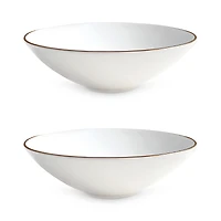 Twig New York Alex Gold 8 Soup Pasta Bowl, Set of 2