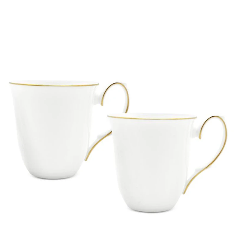 Amelie Brushed Gold Mug, Set of 2