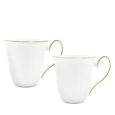 Amelie Brushed Gold Mug, Set of 2