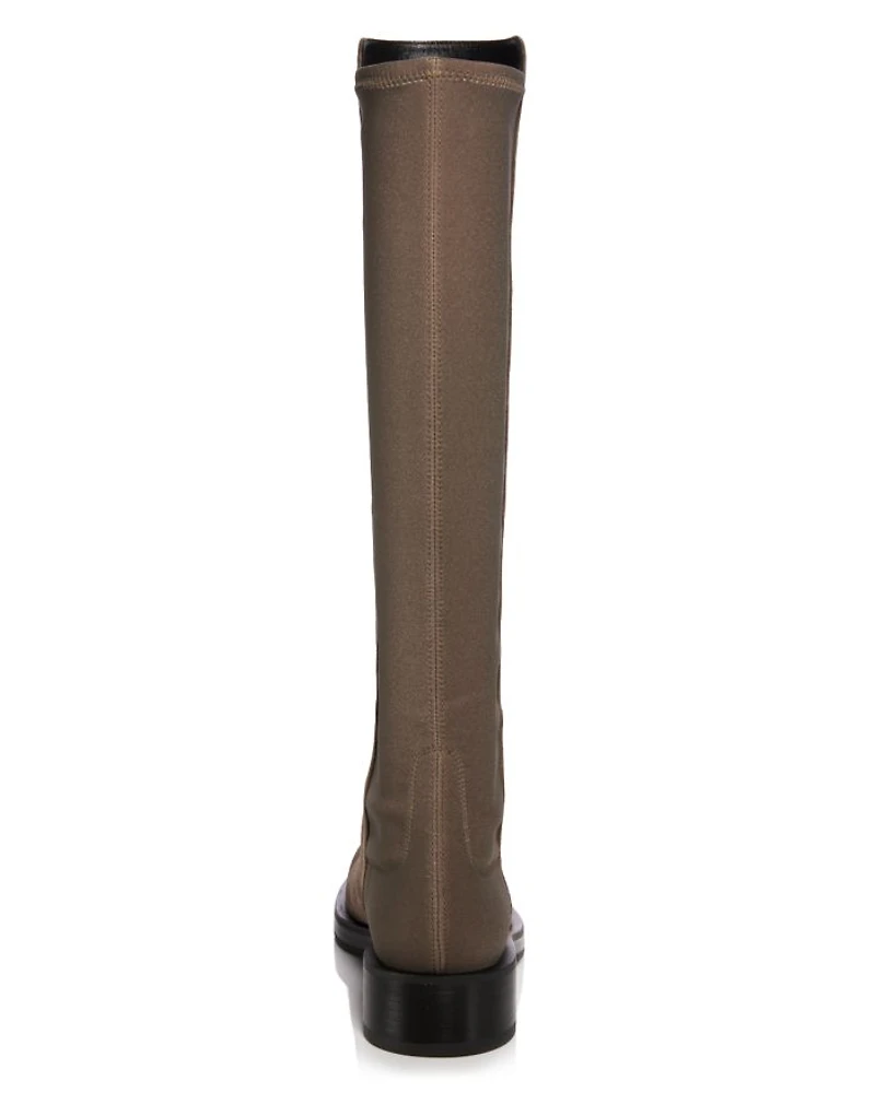 Women's Halfnhalf Bold Suede & Stretch Knee High Boots