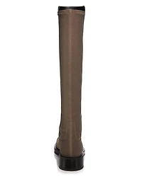 Women's Halfnhalf Bold Suede & Stretch Knee High Boots