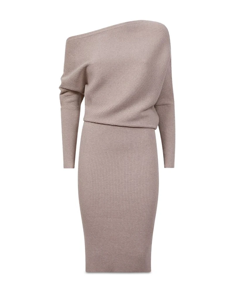 Lara Draped Knitted Bodycon Dress