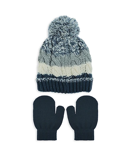 Capelli Boys' Color Block Hat & Gloves Set - Little Kid