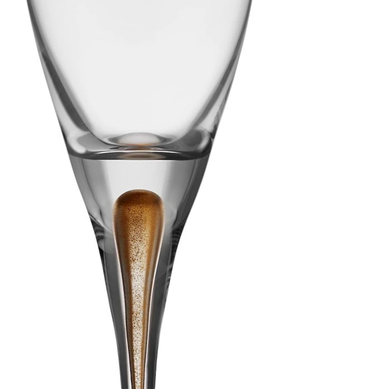 Intermezzo Gold Champagne Glasses, Set of 2