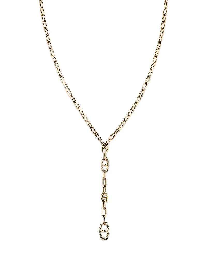 Bloomingdale's Fine Collection Diamond Link Lariat Necklace