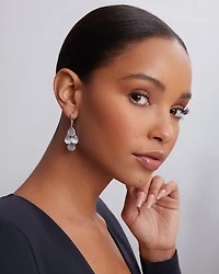 LAGOS Sterling Silver Signature Caviar Four Drop Earrings