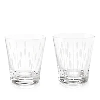 Lalique Lotus Drops and Dew Tumblers, Set of 2