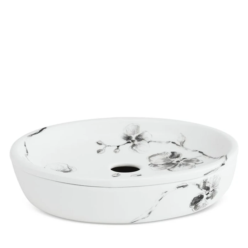 Orchid Porcelain Soap Dish