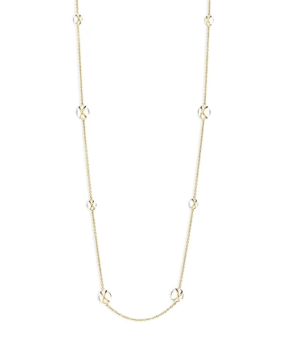 L. Klein 18K Yellow Gold Prisma Crystal Quartz Long Statement Necklace, 37