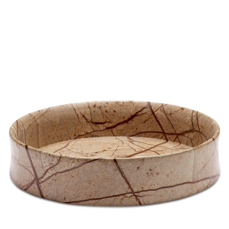 x Kelly Wearstler Dune Brown Marble Small Tray