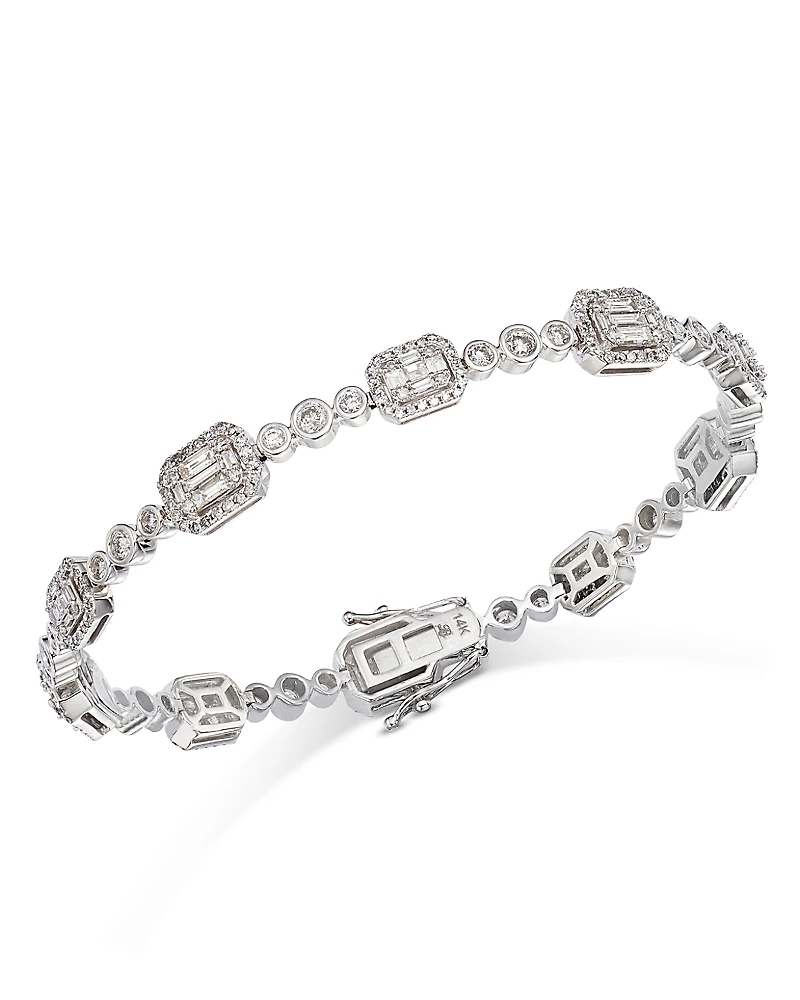 Bloomingdale's Fine Collection Diamond Mosaic Bracelet