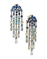 Nadri Rockstars Mixed Cubic Zirconia Chandelier Earrings