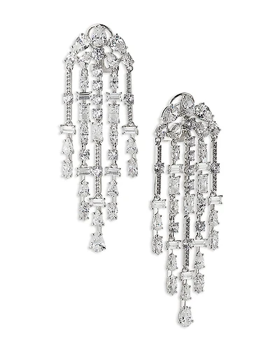 Nadri Rockstars Mixed Cubic Zirconia Chandelier Earrings