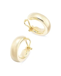 Bloomingdale's Fine Collection Polished Wide Hoop Earrings