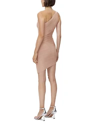 Asymmetric One Shoulder Mini Dress