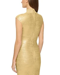 Foiled Cutout Bandage Gown