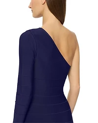 One Shoulder Bandage Mini Dress