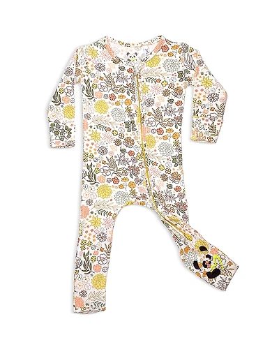 Bellabu Bear Girls' Fall Floral Print Convertible Footie