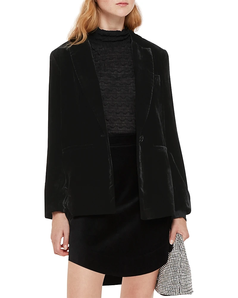 Whistles Olivia Velvet Blazer