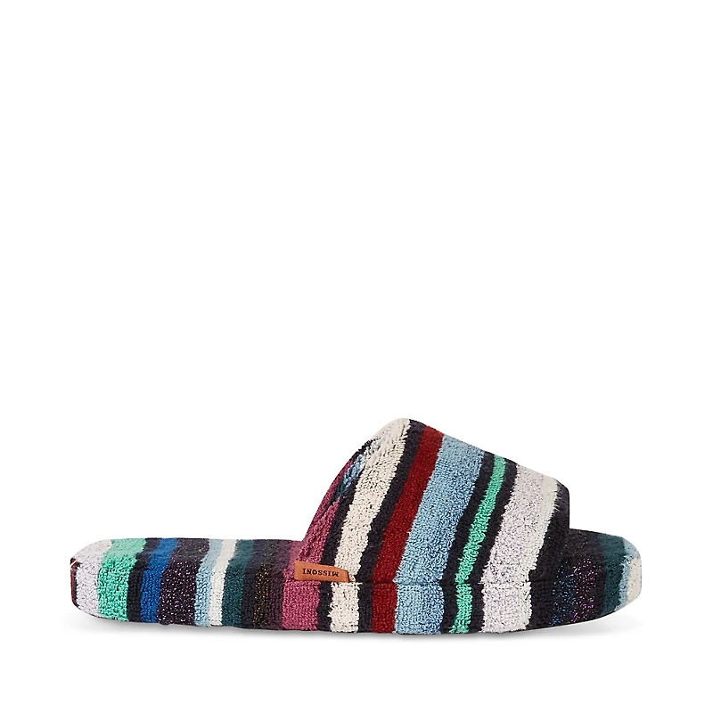 Missoni Unisex Chandler Metallic Stripe Slippers