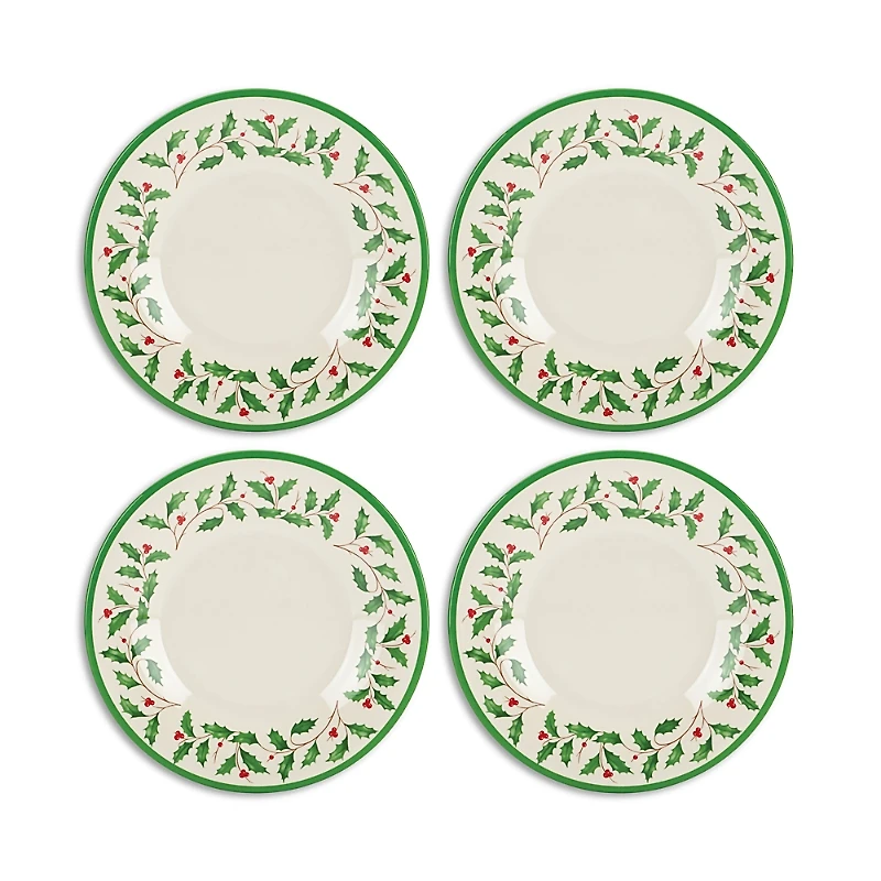 Lenox Holiday 4 Piece Melamine Accent Plate Set