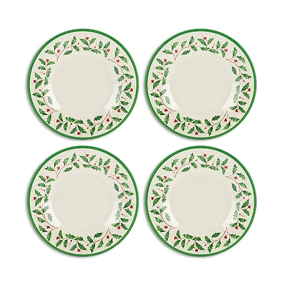 Lenox Holiday 4 Piece Melamine Accent Plate Set